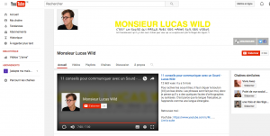Le youtubeur Lucas Wild